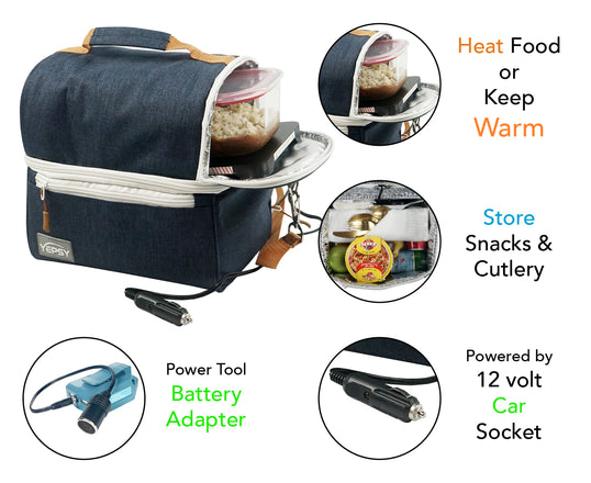 Portable Food Warmer 12V or Battery Powered